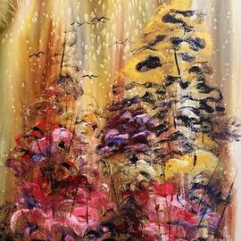 Abstract Floral Fantasy  by Catherine Ludwig Donleycott