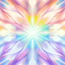 Huge Collection Of Abstract Fractal Soft Colors, No 01 by MOUNIR KHALFOUF