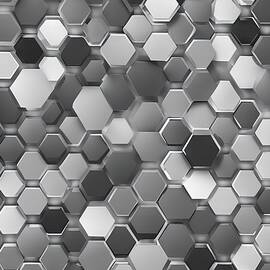 Abstract gray hexagon background Vector stock illustrationAbstract Backgrounds White Background Pattern White Color by Wafe Akkash