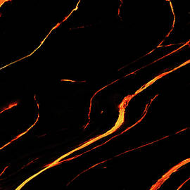  Abstract Illustration Fire Flames Glowing With Flash Lightning Effects  by J Patel