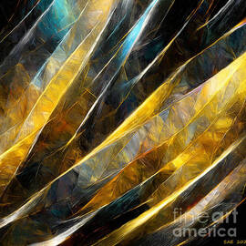 Abstract of Beautifully Colorful Glass by Sherry Epley