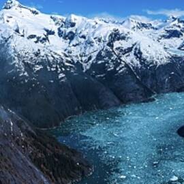 Aerial Alaska Le Conte Glacier