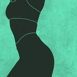 Aesthetique - Female Figure - Minimal Contemporary Abstract 04 by Studio Grafiikka