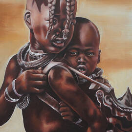 African siblings by Mubiru