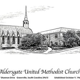 Aldersgate Church Card by Greg Joens