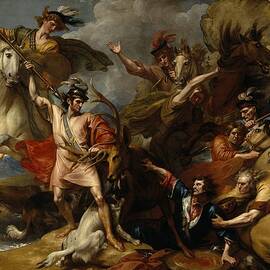 Alexander III of Scotland Rescued from the Fury of a Stag by the Intrepidity of Colin, 1786 by Benjamin West