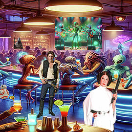 Alien Bar Meeting by Michael VanPatten