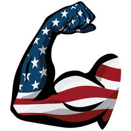 American Pride USA Flag Arm Flex by Jeff Hobrath