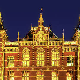 Amsterdam Central Train Station Entrance by Norma Brandsberg