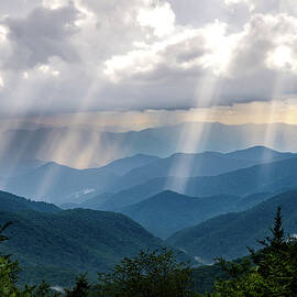 An ethereal Blue Ridge Parkway Sunset by Caroline Fitzgerald