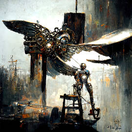 Angelic Robot, 01 by AM FineArtPrints