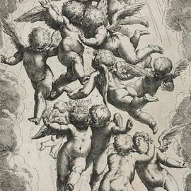 Angels in Glory by Guido Reni by Guido Reni