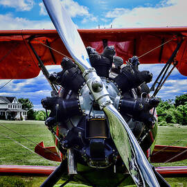 Antique Biplane Ready for Takeoff by Paul Ward