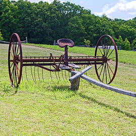 Antique Hay Raking Equipment 2 by Sally Weigand