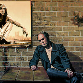 Anton Corbijn and Iggy Painting by Paul Meijering