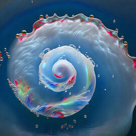 Aquamarine Spiral by Carol Lowbeer