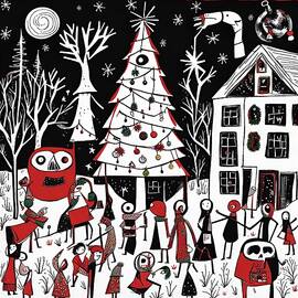 Art brut scary Christmas  by Kristen O'Sullivan