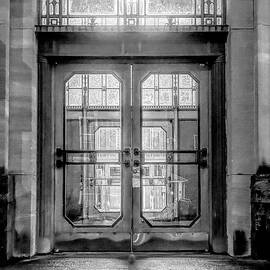 Art Deco Entry Black And White by Sharon Popek
