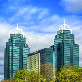 Atlanta GA The Westin Hotel King And Queen Towers Concourse Buildings Landmark Center Art by Reid Callaway