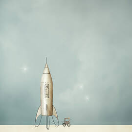 Atomic Toy Rocket and Space Carriage by Yo Pedro