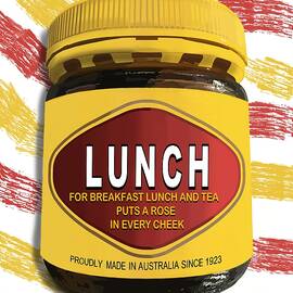 Australiana Pop Art Lunch On Sandwich by Joan Stratton