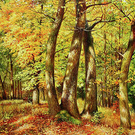 Autumn Oaks by Serhiy Kapran