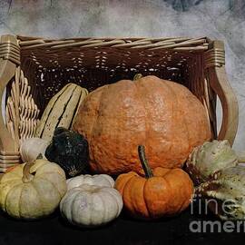 Autumn Pumpkins and Gourds by Luther Fine Art