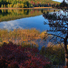Autumn Reflections On Eagle Lake by Stephen Vecchiotti