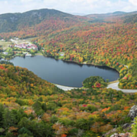 Autumn Table Rock Panorama by White Mountain Images
