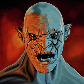 Azog The Orc Painting by Paul Meijering