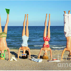 B and K Headstands by David Parise