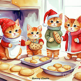 Baking Cookies For Santa by Bunny Clarke