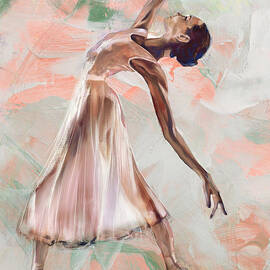 Ballerina dancer in a pose GBrt5h by Gull G