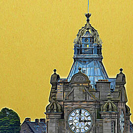Balmoral Clock Tower - Edinburgh by Yvonne Johnstone