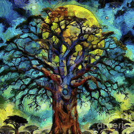 Baobab - ancient mystical tree by Jolanta Anna Karolska