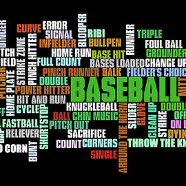 Baseball Terms Typography by Ricky Barnard