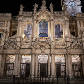 Basilica di Santa Maria Maggiore Facade At Night by Artur Bogacki