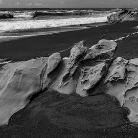 Beach 3 bw by Mike Penney