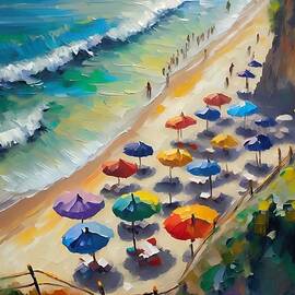 Beach Umbrellas No. 4 by Susan Rydberg