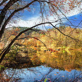 Beautiful Reflections on an Autumn Day by Debra and Dave Vanderlaan