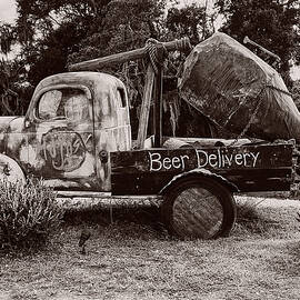 Beer Delivery Truck in Sepia by TJ Baccari