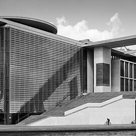 Berlin Architecture Government District Black and White 01 by Matthias Hauser