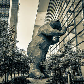Big Denver Bear At The Convention Center In Sepia by Gregory Ballos