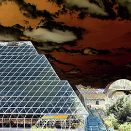 Biosphere 2 Research Facility, Oracle, AZ, USA, in Negation by Derrick Neill