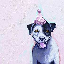 Birthday Pup by Lucia Stewart