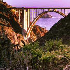Bixby Bridge At Sunset by Her Arts Desire