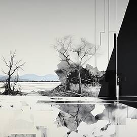 Black and Cream Modern Art by Lourry Legarde