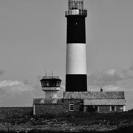 Black And White Lighthouse  by Neil R Finlay