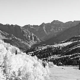 Black And White Panorama In The Colorado San Juan Mountains by Gregory Ballos