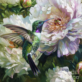 Black Chinned Hummingbird by Tina LeCour